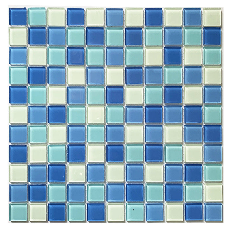 Mosaico de Vidrio Azules Suaves - Caja x22 Unidades