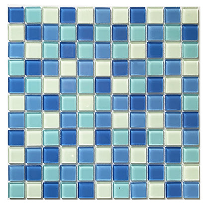 Mosaico de Vidrio Azules Suaves - Caja x22 Unidades