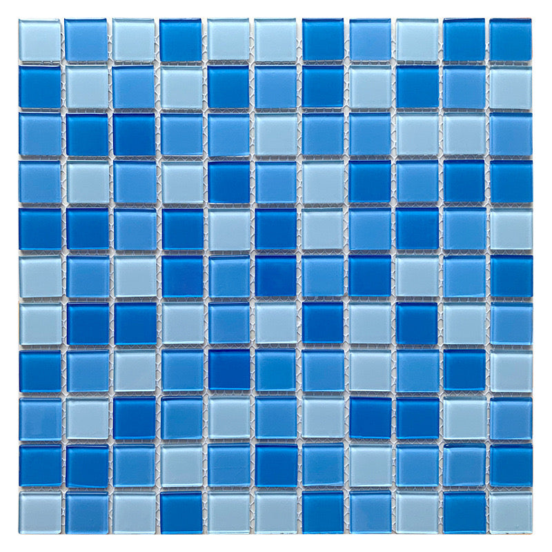 Mosaico de Vidrio Azul Celeste - Caja x22 Unidades