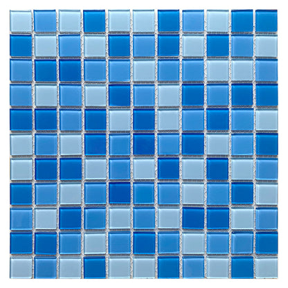 Mosaico de Vidrio Azul Celeste - Caja x22 Unidades