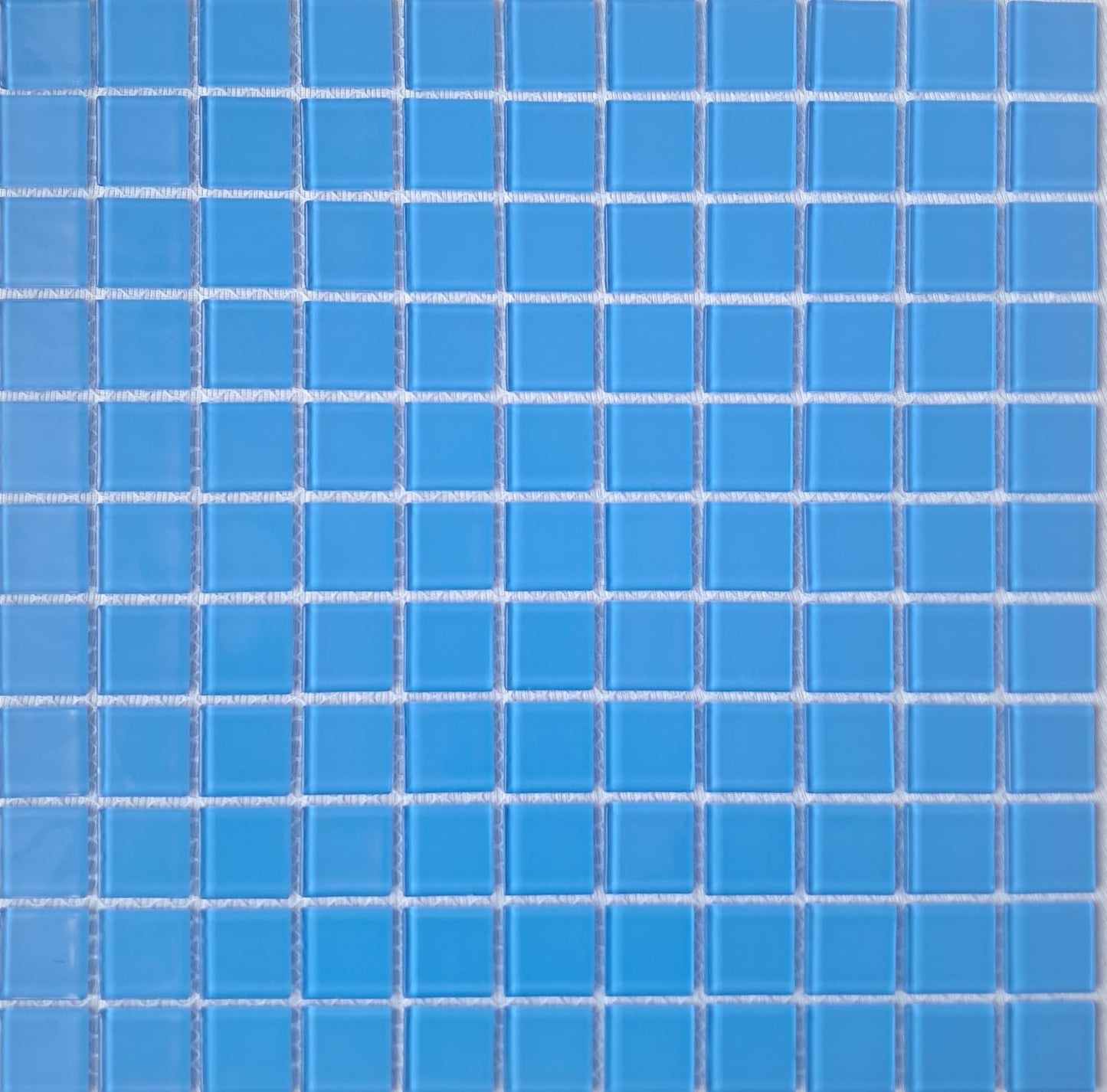 Mosaico de Vidrio Blue celeste -Caja x22 Unidades