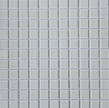 Mosaico de Vidrio Blanco Uniforme - Caja x22 Unidades